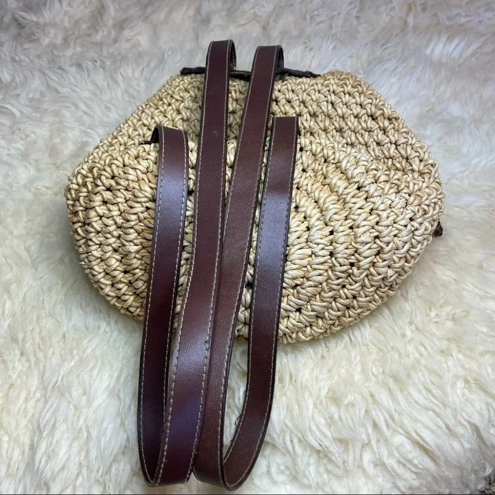 Cappelli Crochet Toyo Straw Backpack